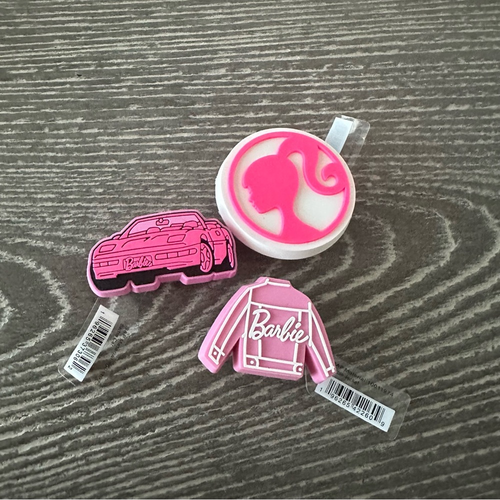 NWT Lot of 3 Crocs X Barbie Jibbitz Charms - Picture 1 of 7